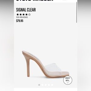 SIGNAL CLEAR - STEVE MADDEN SANDALS